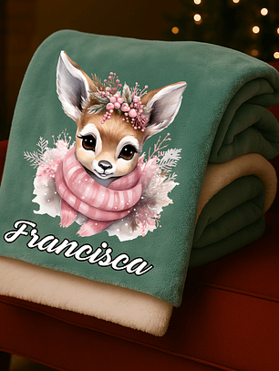 MANTA PERSONALIZADA BAMBI WINTER