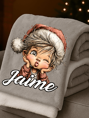 MANTA PERSONALIZADA LOS CHICOS + NOME