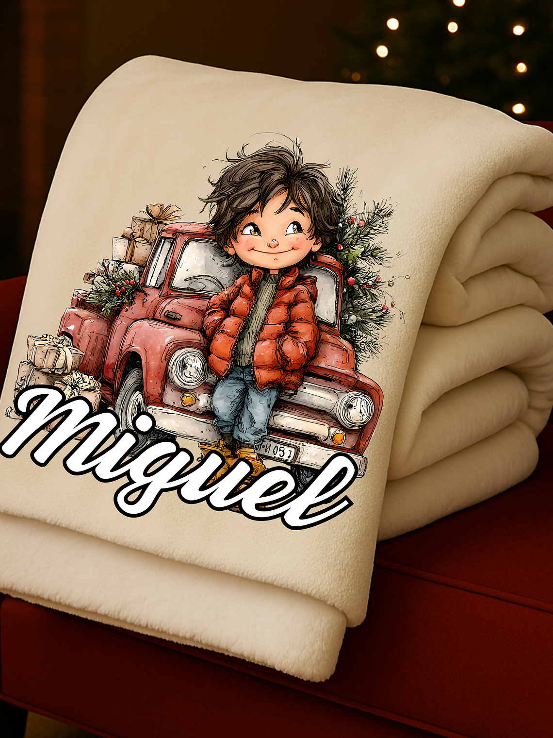 MANTA PERSONALIZADA LOS CHICOS + NOME 2