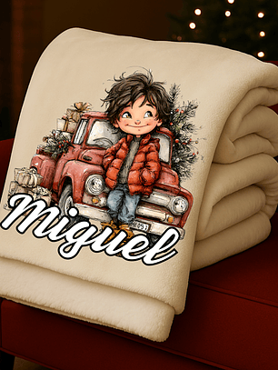 MANTA PERSONALIZADA LOS CHICOS + NOME