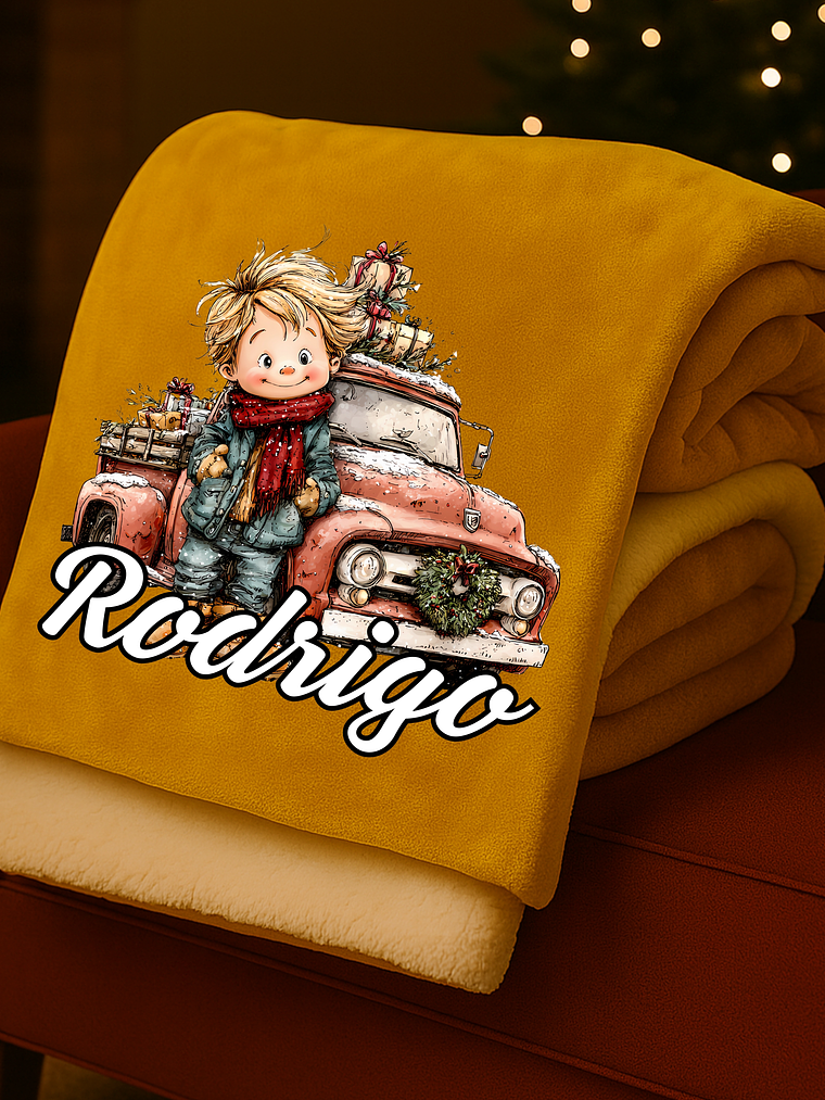 MANTA PERSONALIZADA LOS CHICOS + NOME 3