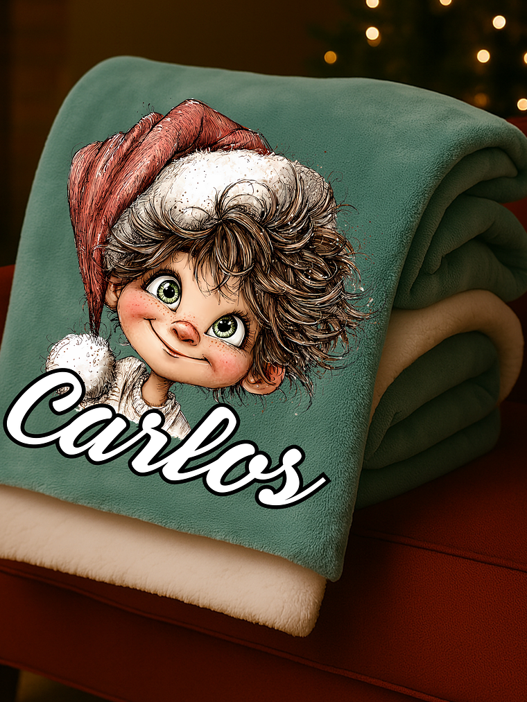 MANTA PERSONALIZADA LOS CHICOS + NOME 4