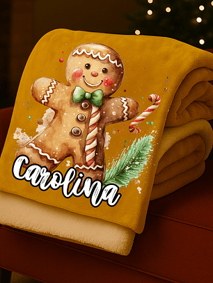 MANTA PERSONALIZADA BOLACHA GENGIBRE