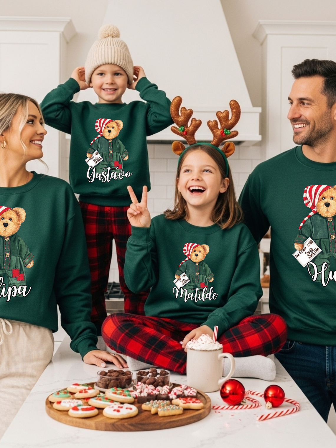 Sweat Natal Personalizada - Cardadas - Ursinhos 1