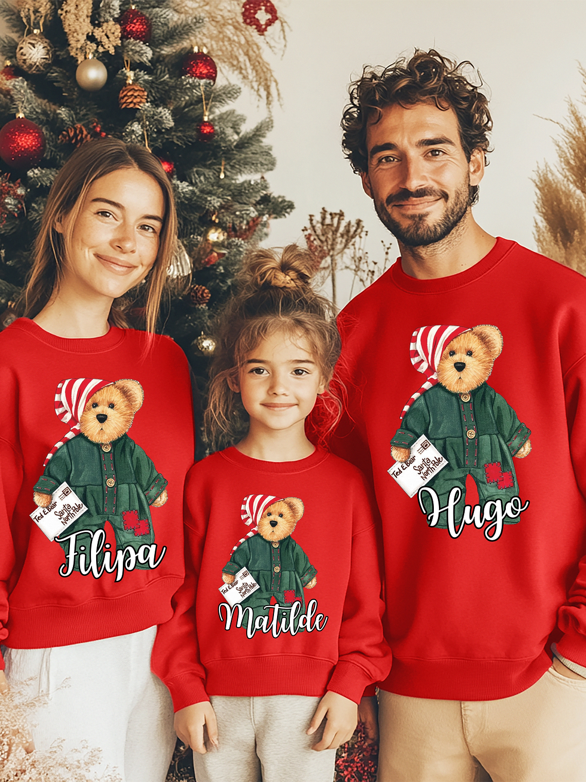 Sweat Natal Personalizada - Cardadas - Ursinhos 2