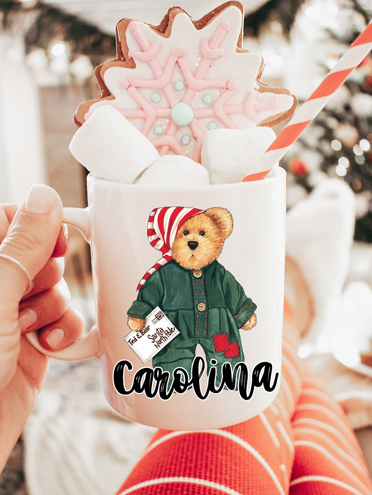 Caneca Personalizados Natal Ursinhos – Surpreenda com Carinho 1