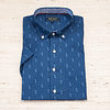 Camisa Diseño Verano Azul Marino/Celeste