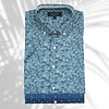 Camisa Diseño Verano Azul Marino/Celeste