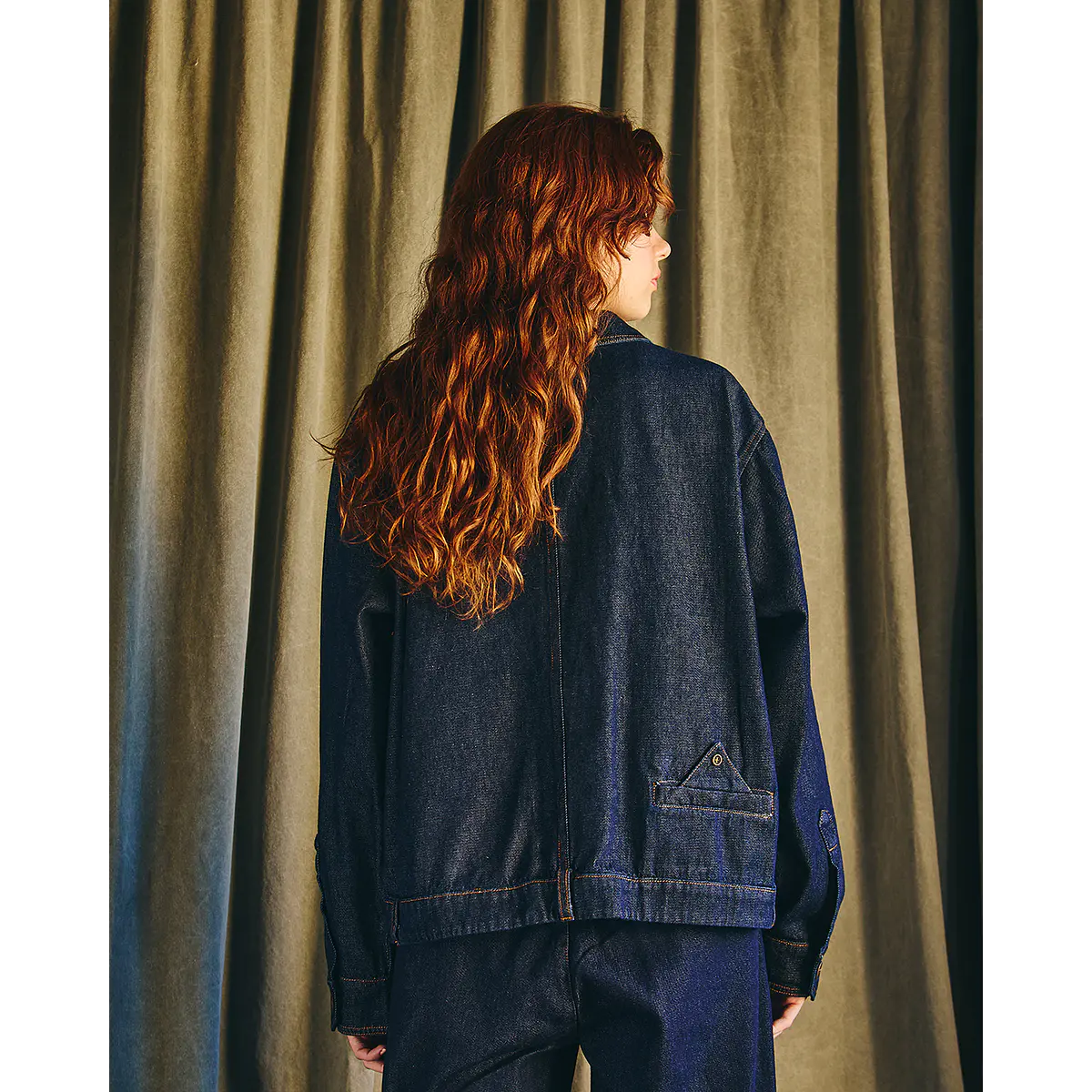 CHAQUETA AWAKI CROP DENIM