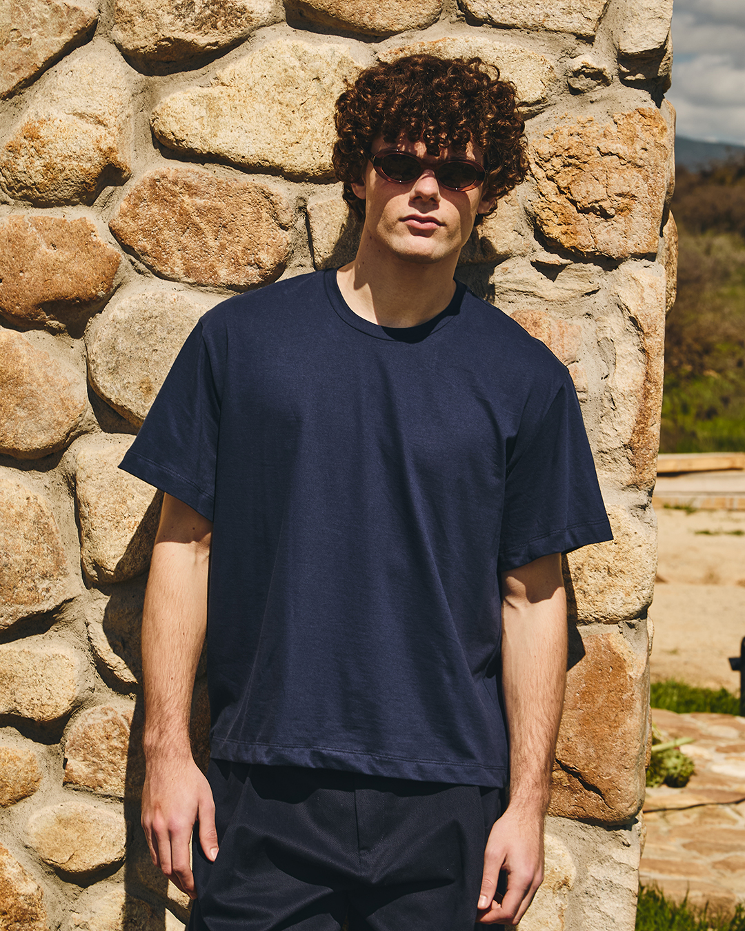 PANTALON RUMI UTILITARIO MARINO 2