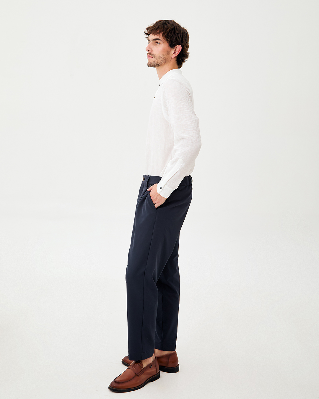 PANTALON NEGU STRIP MARINO 3