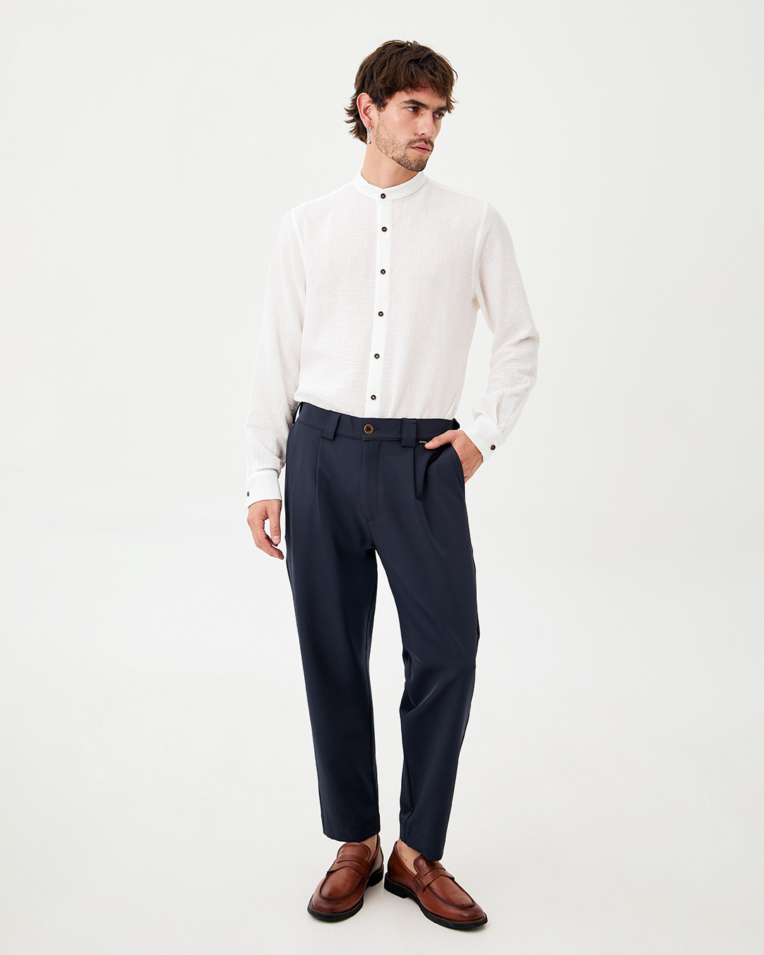 PANTALON NEGU STRIP MARINO 1