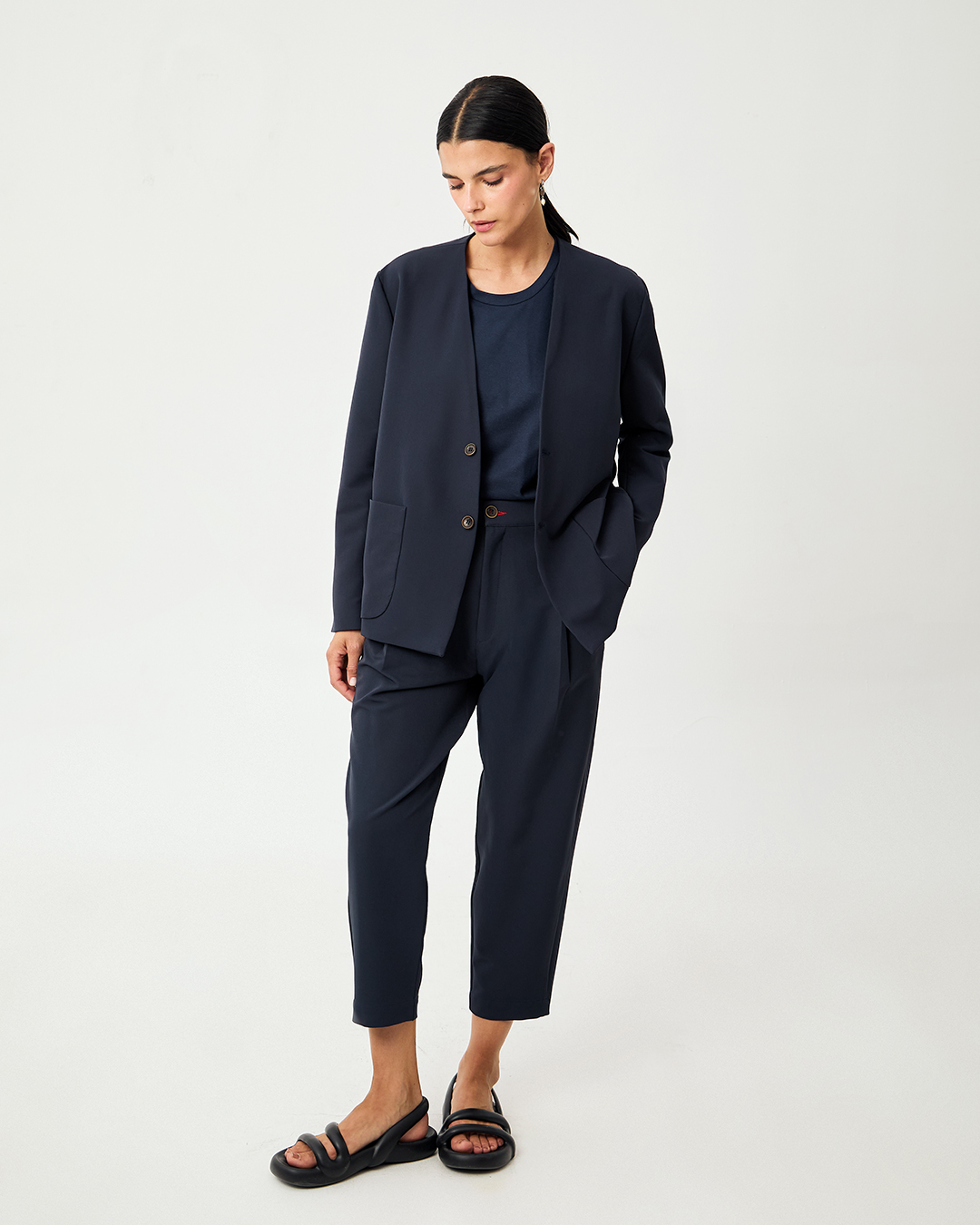 PANTALON OM STRIP MARINO 1