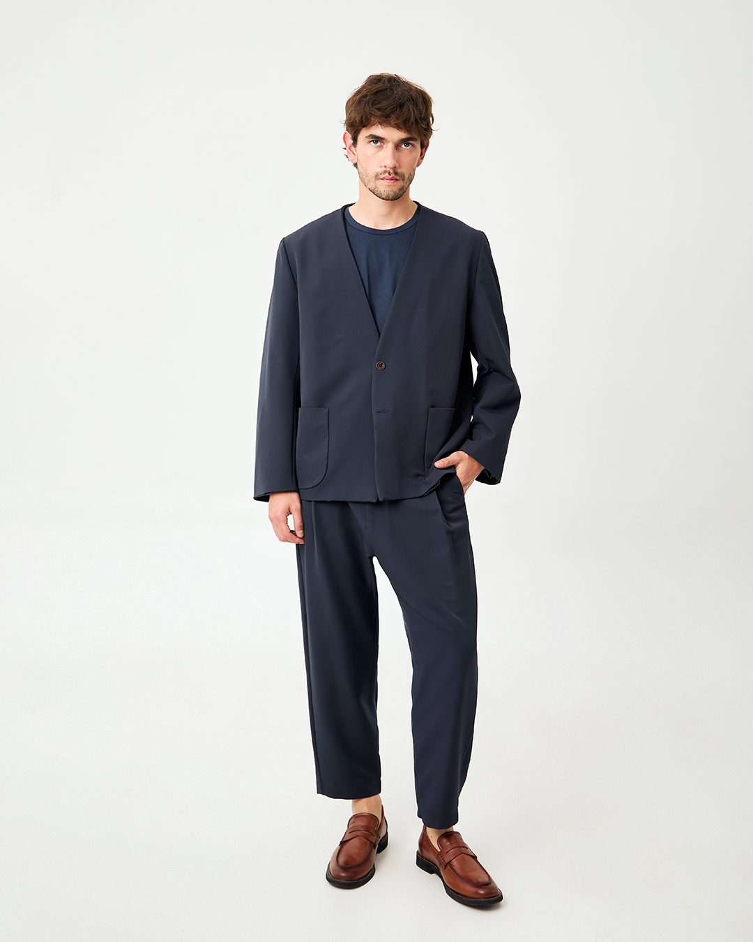 PANTALON OM STRIP MARINO 3