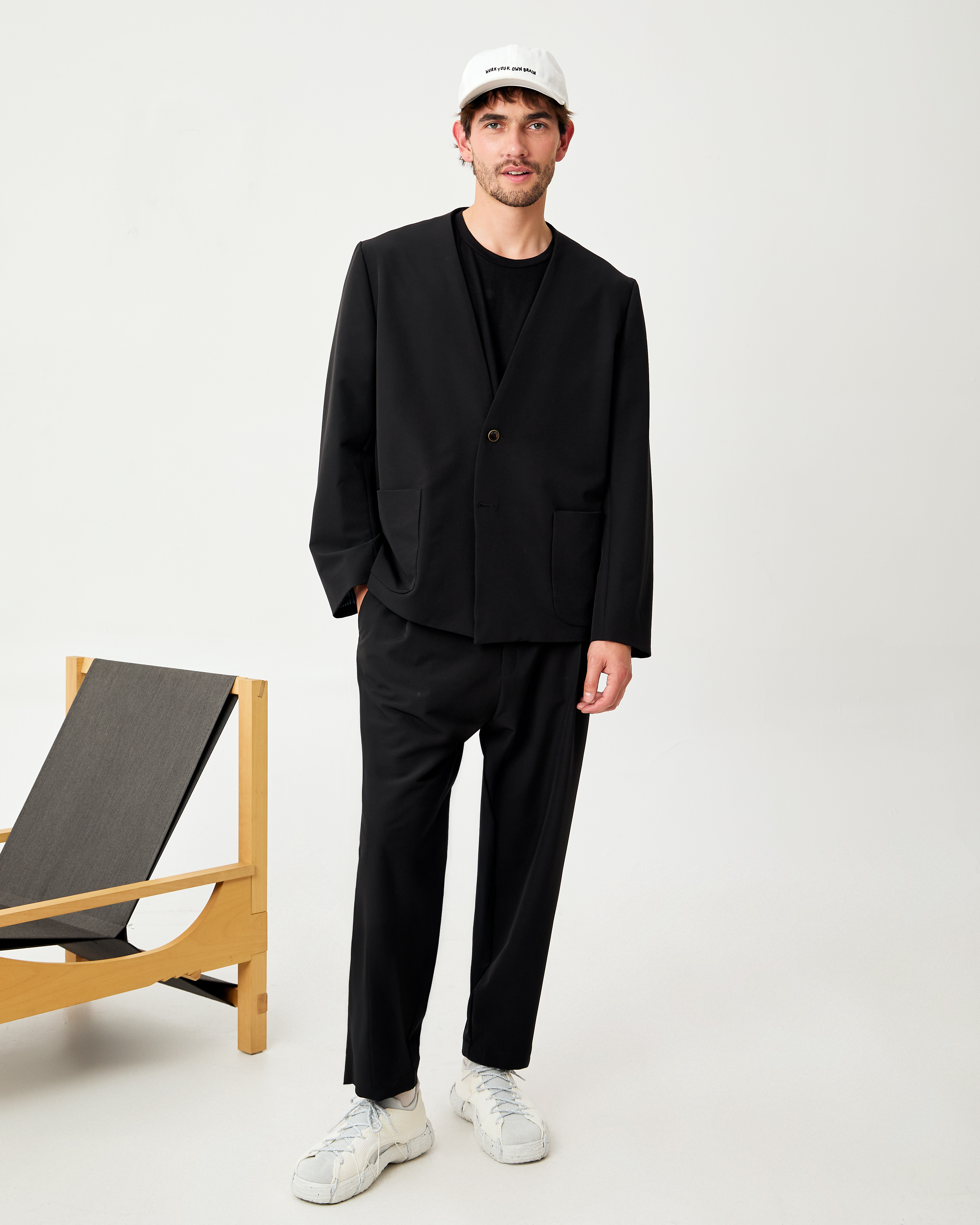 PANTALON OM STRIP NEGRO 1