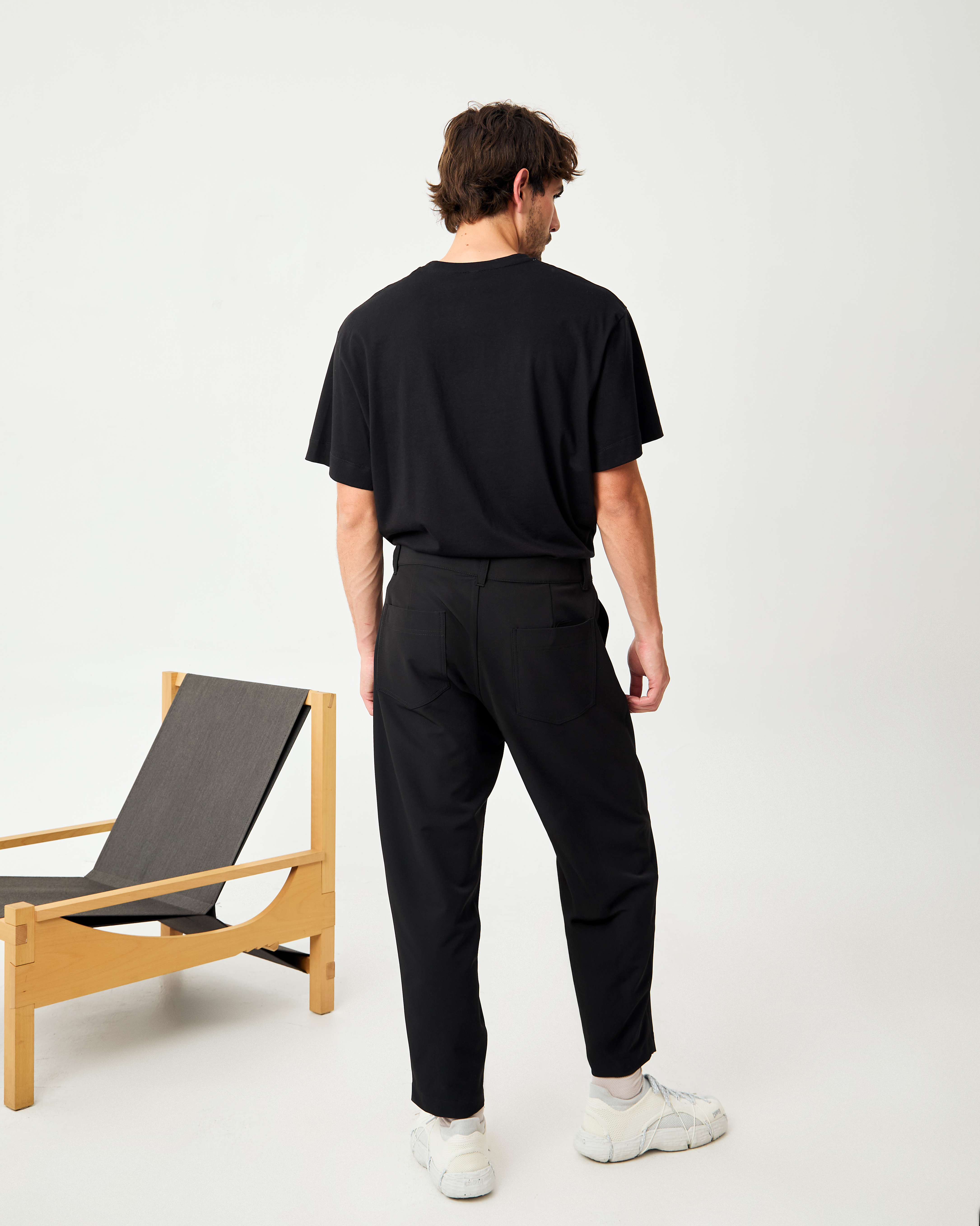 PANTALON OM STRIP NEGRO 2