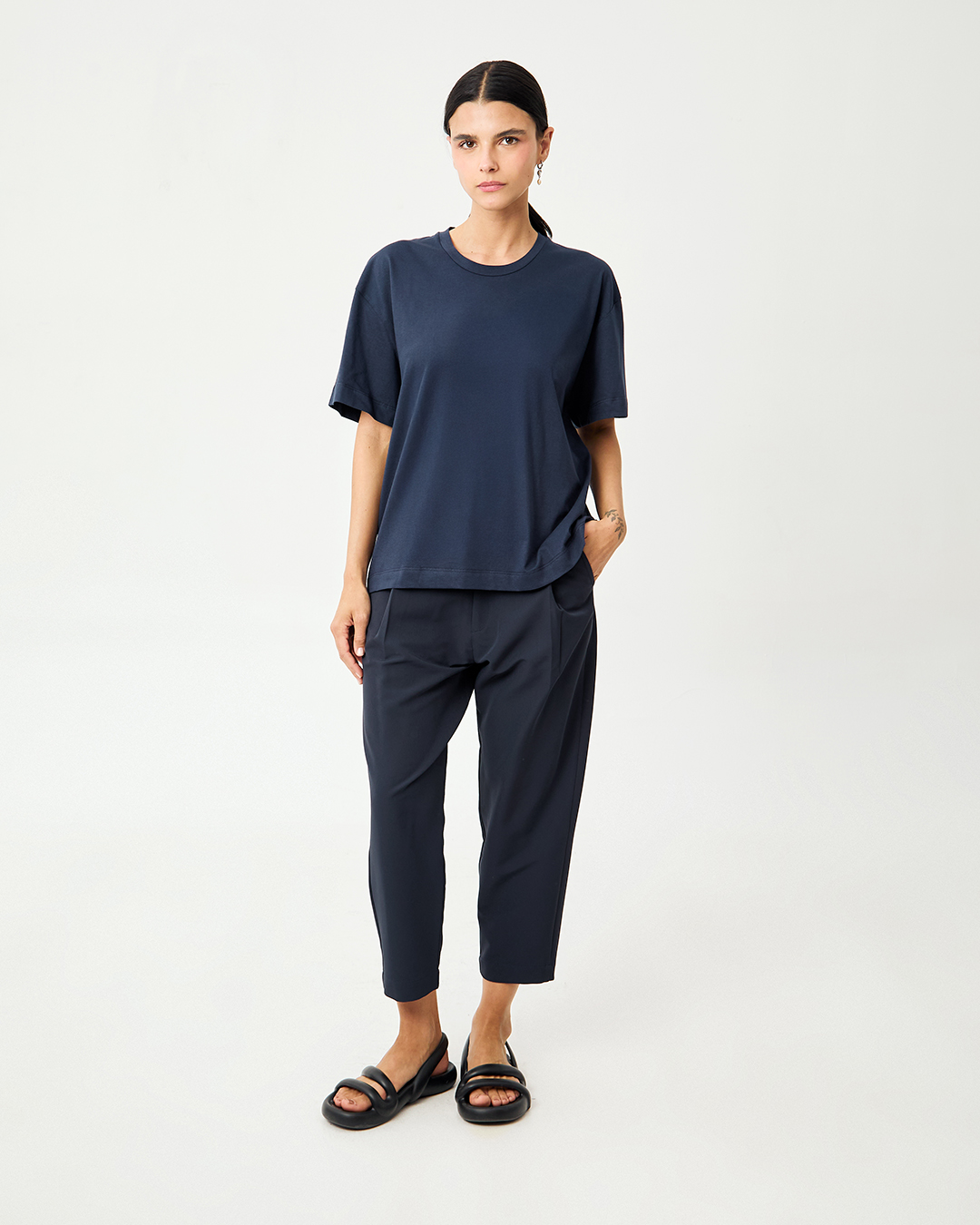 PANTALON OM STRIP MARINO 2