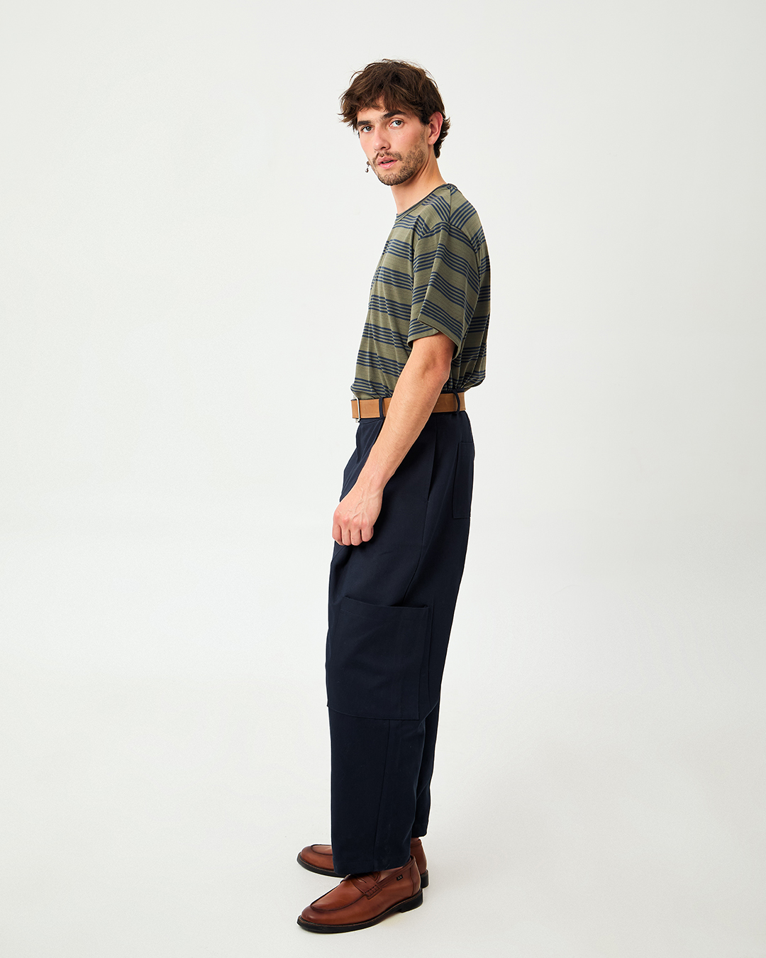 PANTALON OM STRIP MARINO 6