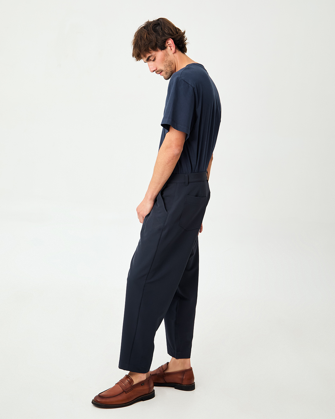 PANTALON OM STRIP MARINO 5