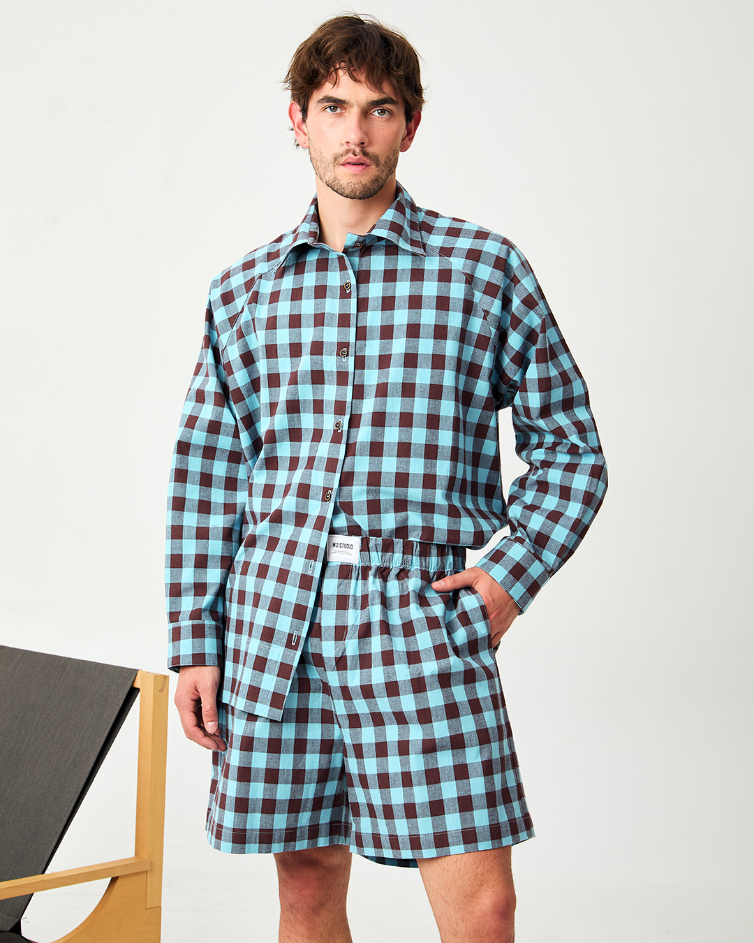 SHORT BOXER CUADERNO BOLD MOCA/CELESTE 1