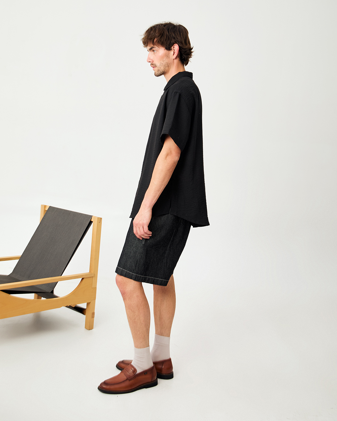 SHORT BOXER DENIM NEGRO 5