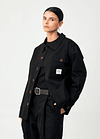 CHAQUETA RUMI UTILITARIA NEGRA  2