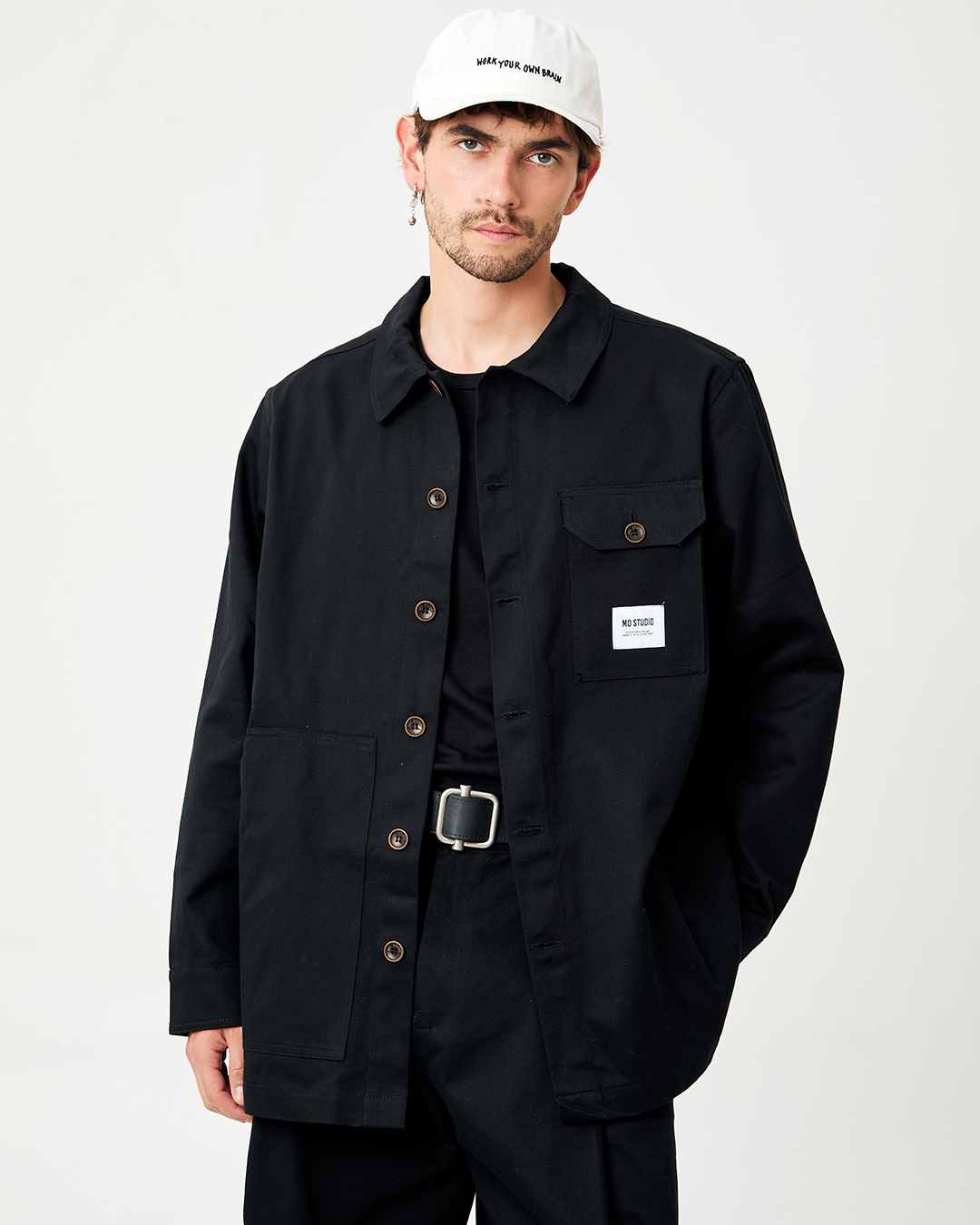 CHAQUETA RUMI UTILITARIA NEGRA  1