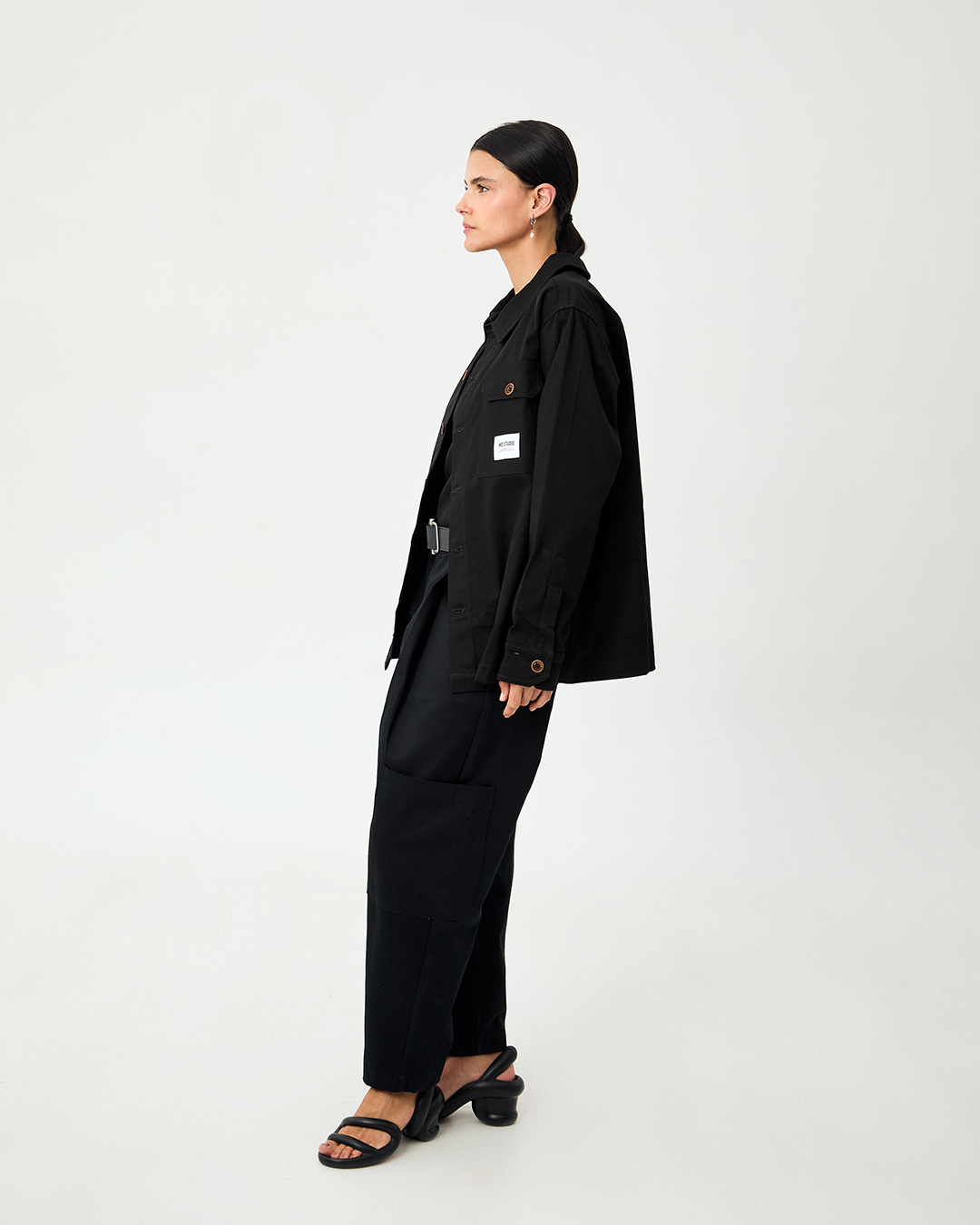 CHAQUETA RUMI UTILITARIA NEGRA  8