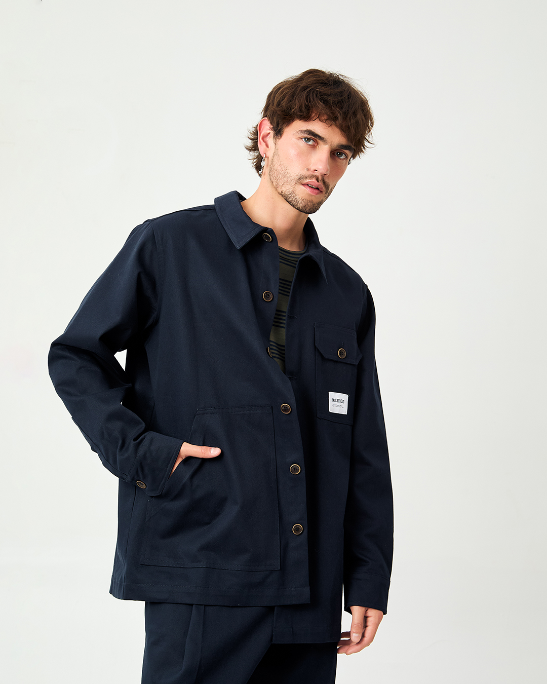 CHAQUETA RUMI UTILITARIA MARINO 1