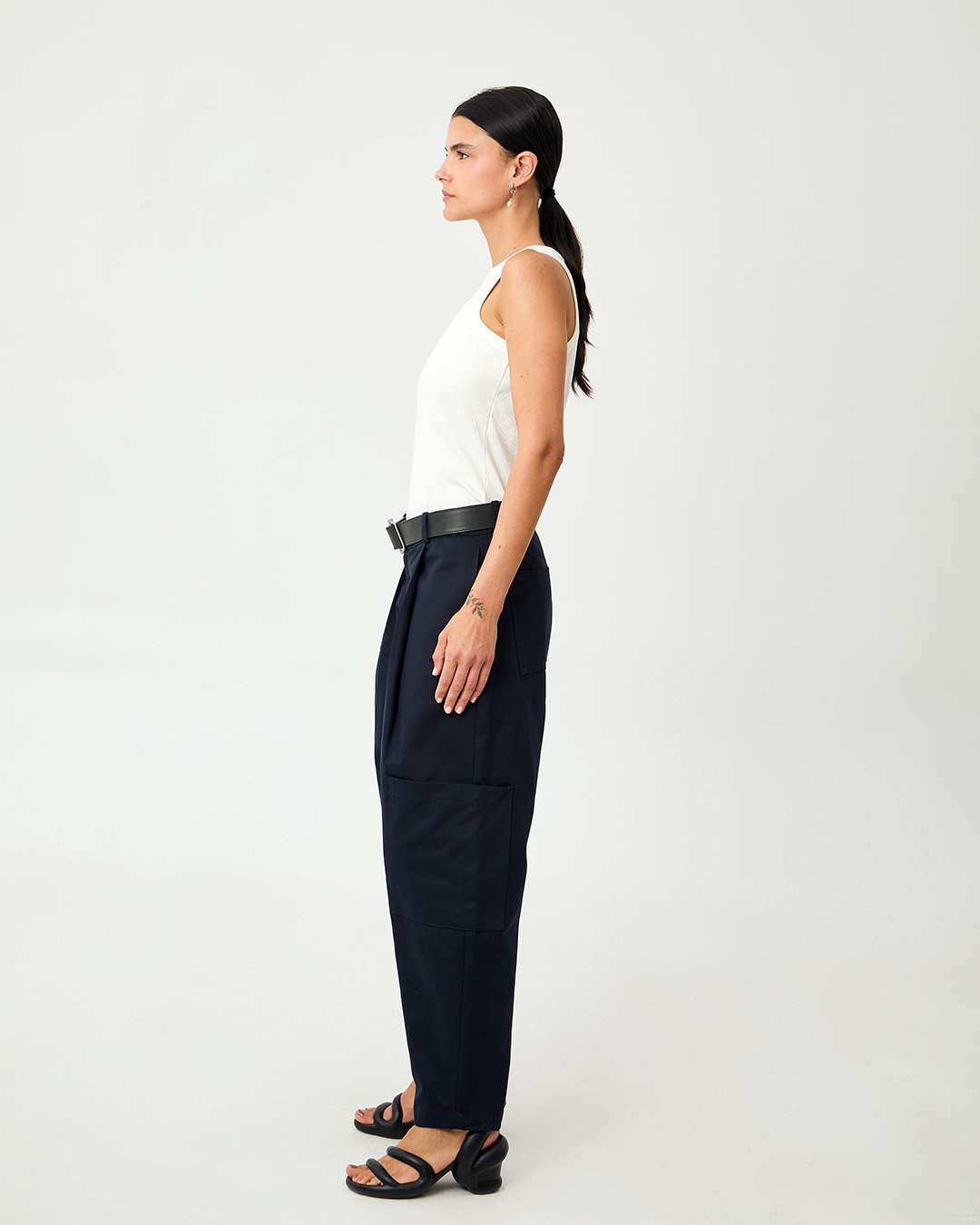 PANTALON RUMI UTILITARIO MARINO 3