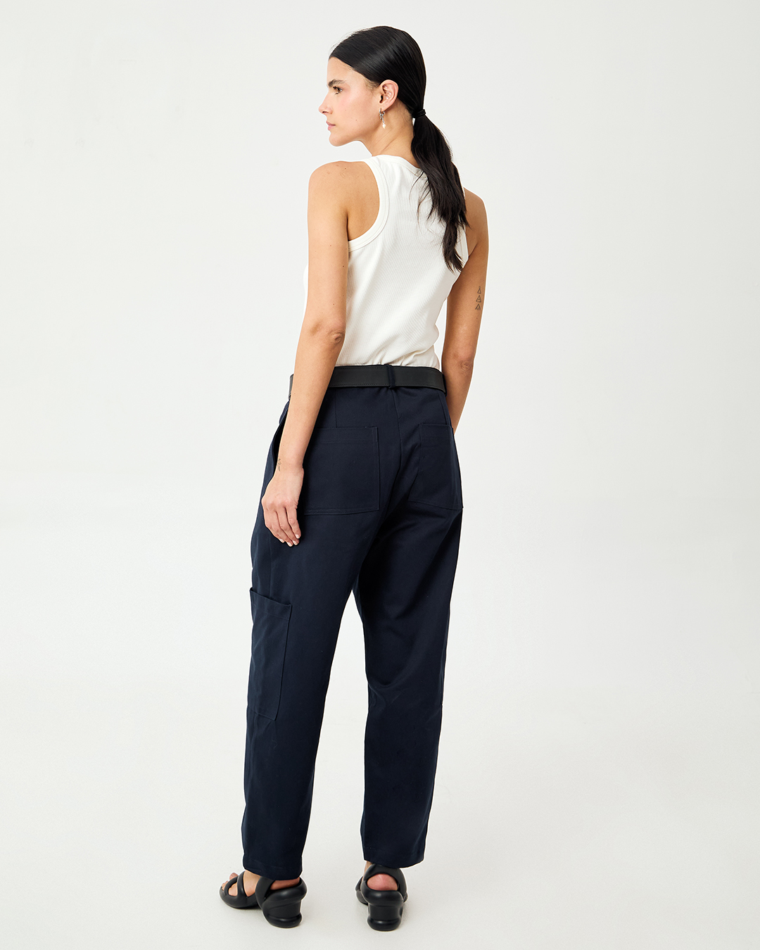 PANTALON RUMI UTILITARIO MARINO 2