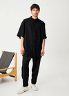 CAMISA ALBAR LINO NEGRO 2