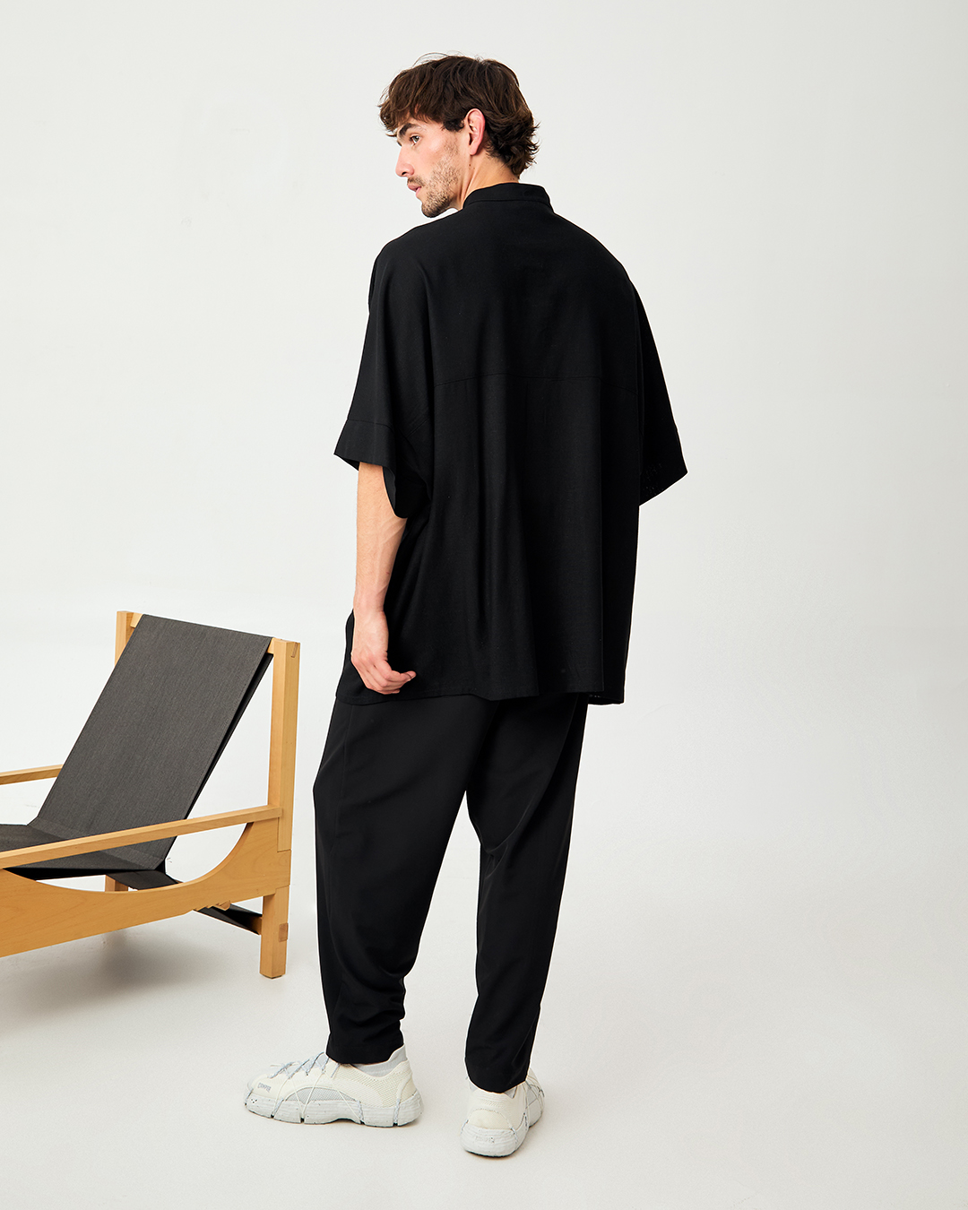 CAMISA ALBAR LINO NEGRO 4