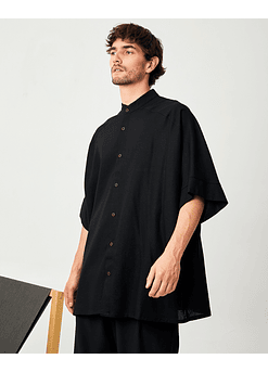 CAMISA ALBAR LINO NEGRO