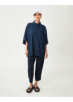 CAMISA ALBAR LINO MARINO