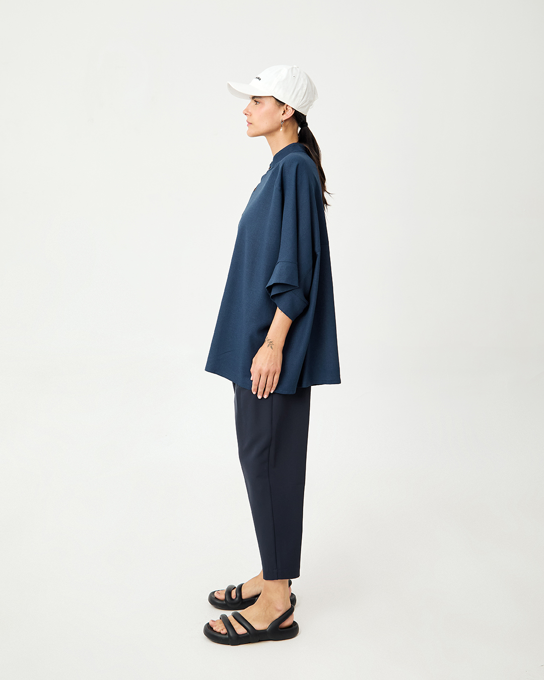 CAMISA ALBAR LINO MARINO 7