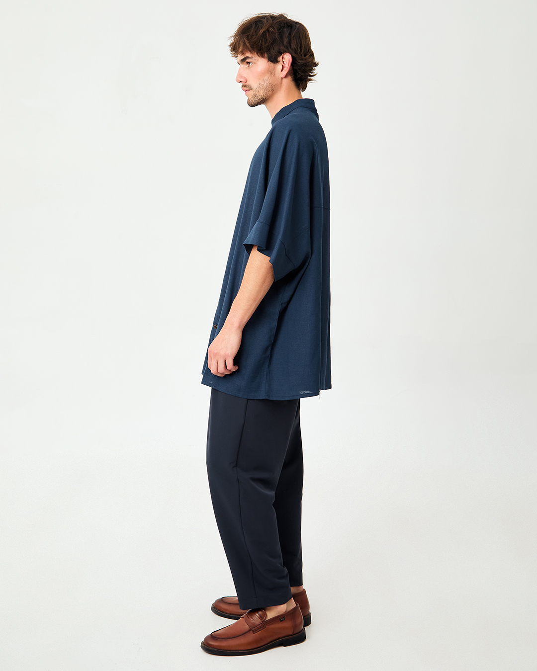 CAMISA ALBAR LINO MARINO 9