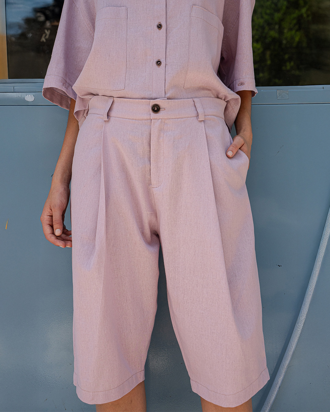 BERMUDA RUMI LINO ROSA  2