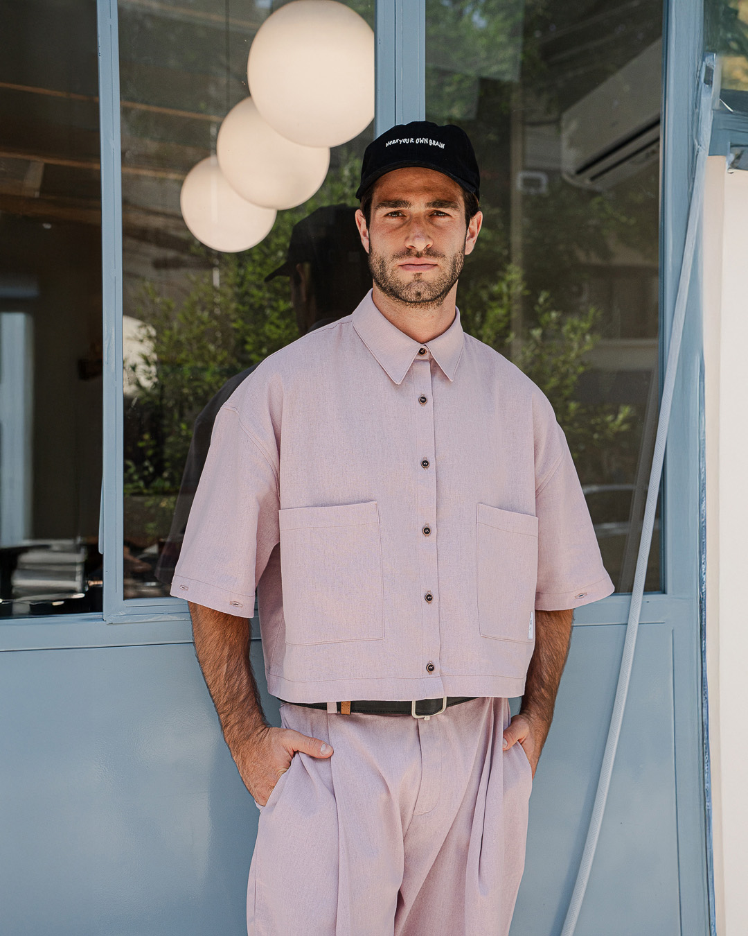 CAMISA ADJUST ME CROP LINO ROSA 4