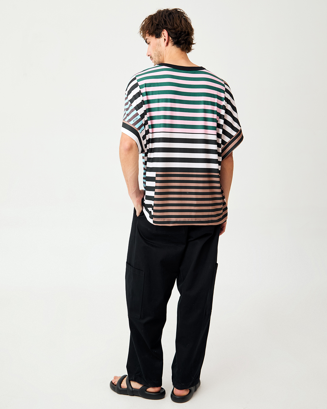 POLERA ANTON STRIPES ROSA/TERRE 8