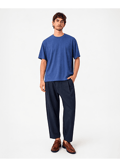 POLERA ATIQ ACANALADA COBALTO