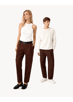 PANTALON RUMI UTILITARIO MOCA