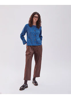 CAMISA TIKA CUADROS BLUERAY 