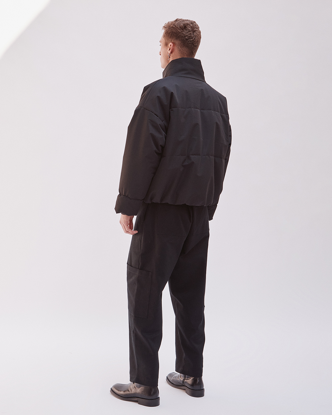 PARKA DERRIDA CROP NEGRA  5