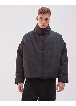 PARKA DERRIDA CROP NEGRA 