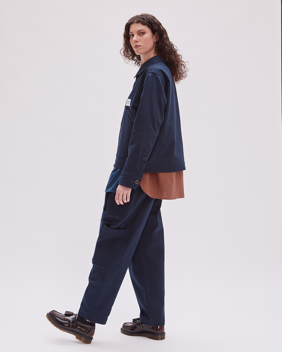 PANTALON RUMI UTILITARIO MARINO 2