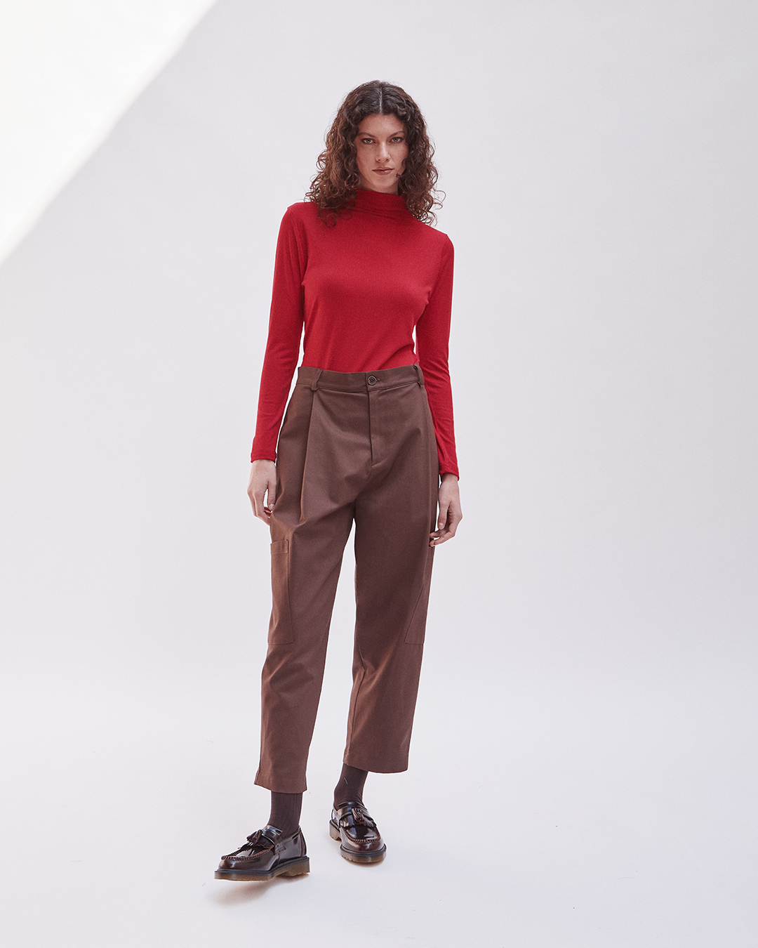 PANTALON RUMI UTILITARIO CAMEL 2