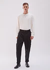 PANTALON RUMI UTILITARIO NEGRO 1