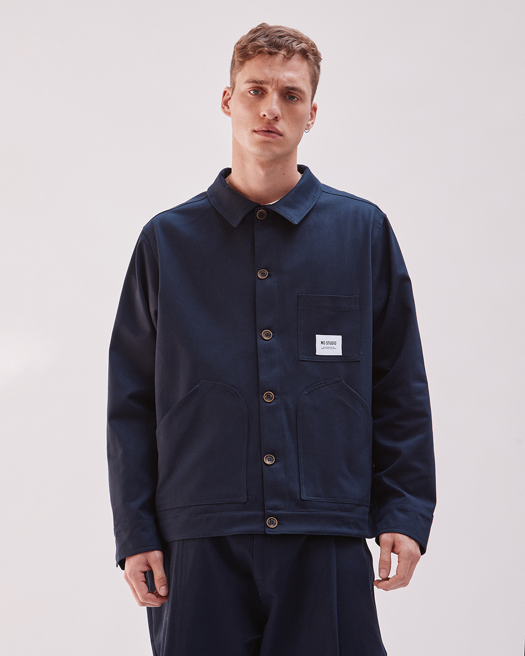 CHAQUETA AWAKI CROP MARINO 1