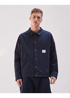 CHAQUETA AWAKI CROP MARINO